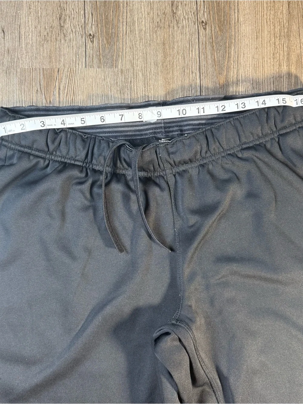 Nike Black Joggers with White Swoosh